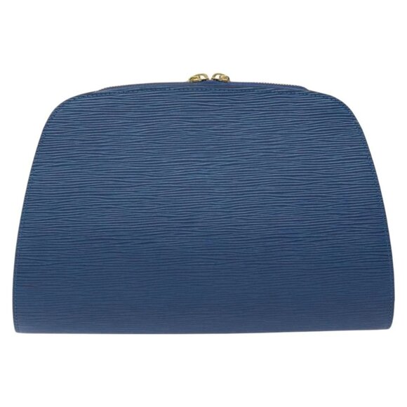 LOUIS VUITTON Epi Dauphine GM Pouch Blue M48435 LV Auth 127205 - Picture 2 of 16